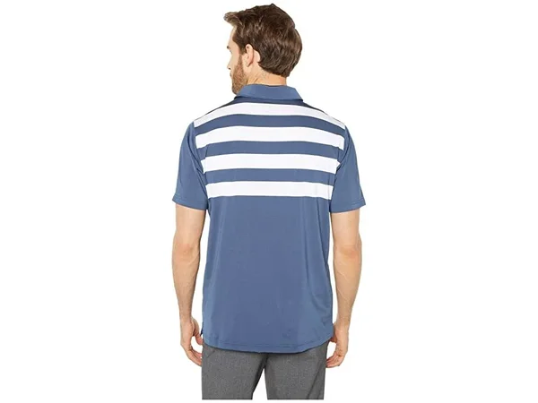 Puma Men's Pars and Stripes Golf Polo - Large, Blue