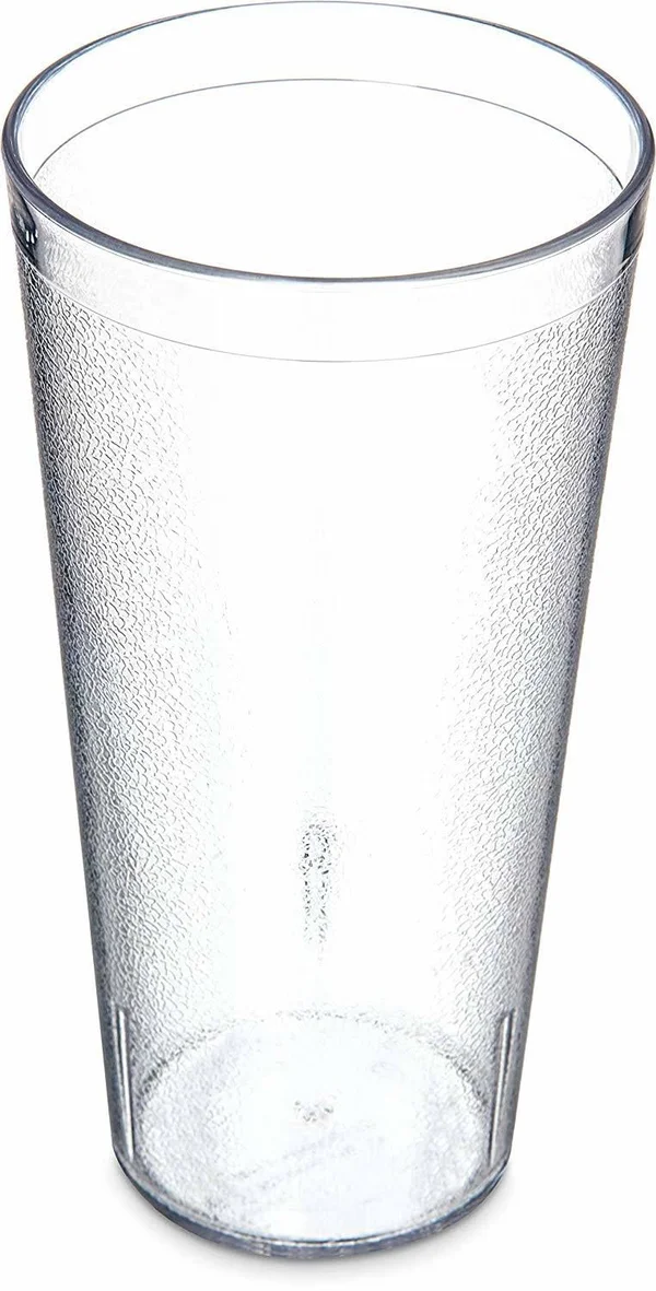 Carlisle 522407 Stackable Shatter-Resistant Plastic Tumbler - 24 oz, Clear Case O