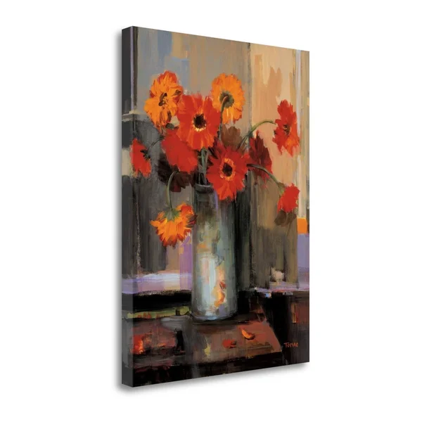 29x22 x 21x22 Floral Sunset by Jennie Tomao Fine Art Giclee Print