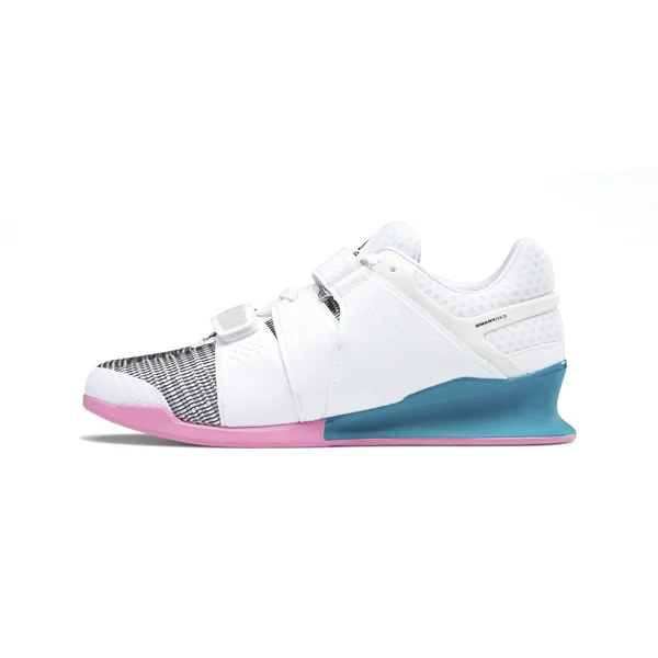 Reebok Legacylifter - White/Seaport Teal/Polished Pink, 8