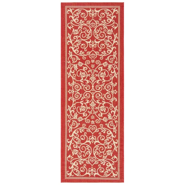 Safavieh Courtyard CY2098-1E06 5&3x22 x 7&7x22 Olive, Natural Area Rug