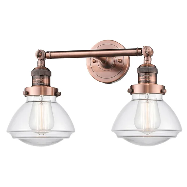 Innovations Lighting-Olean 2 Light Bath Vanity Light-208-OB-G322-LED (Oil Rubbed Bronze)