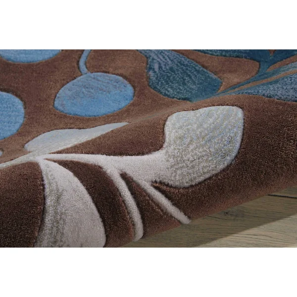 Nourison Contour CON02 Area Rug, Mocha, 5& x 7&6x22