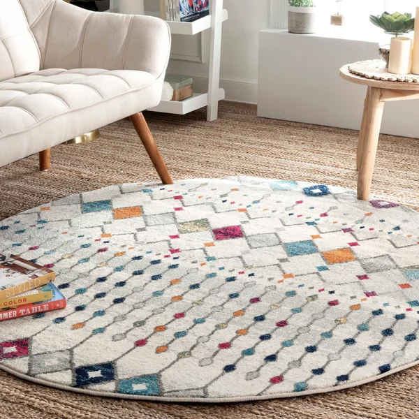 nuLOOM Moroccan Blythe Area Rug, 5& x 8& Oval, Multi