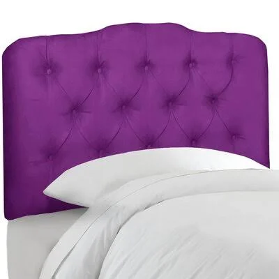 Roselare Tufted Headboard Size: Twin - Upholstery: Hot Purple