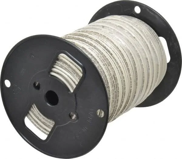 Southwire THHN/THWN, 10 AWG, 30 Amp, 500& Long, Solid Core, 1 Strand Building Wire - White, Thermoplastic Insulation, Part #115