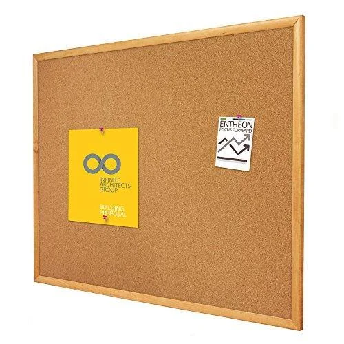 Cork Bulletin Board 36x22H x 48x22W Quartet 304
