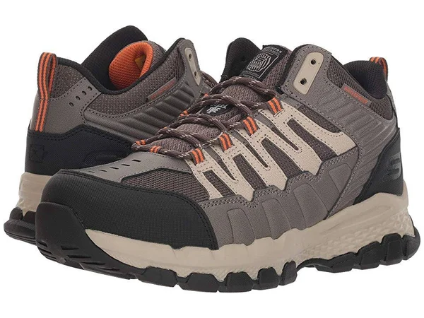 Skechers Men's Work Queznell Steel Toe Waterproof Boot - Light Tan
