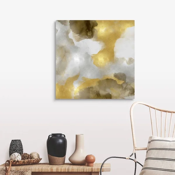 Whisper in Gold II, Canvas Wall Art, 30x30, Great Big Canvas