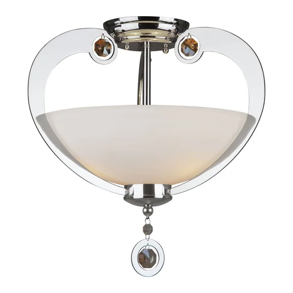 Forte Lighting-2580-03-05-Three Light Semi-Flush Mount Chrome Finish