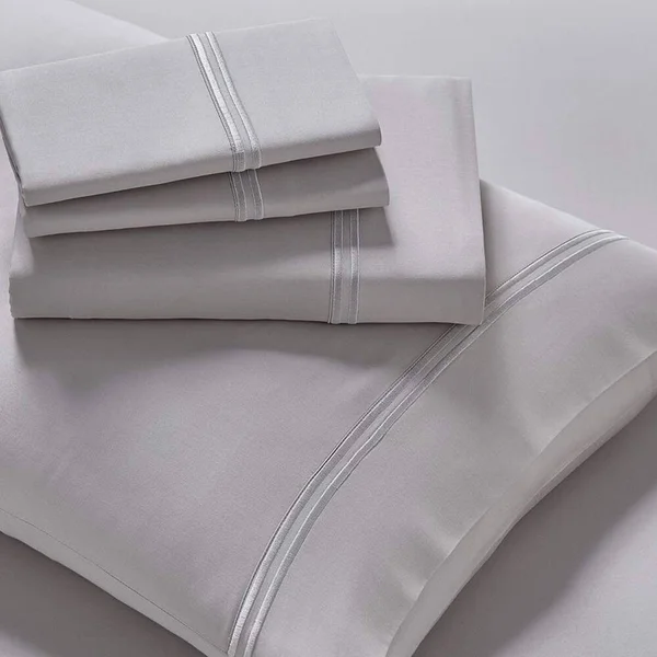 PureCare Premium Ultra Soft Bed Sheet Set Modal Long Staple Cotton - Twin XL - Dove Gray