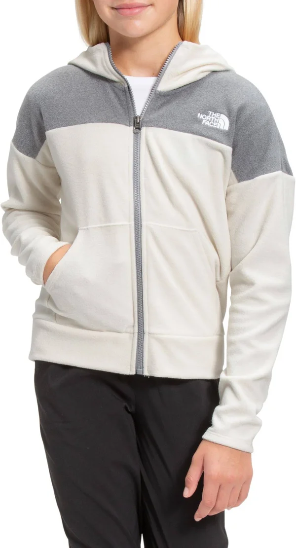 The North Face Girls& Glacier Full-Zip Hoodie, Large, Multi