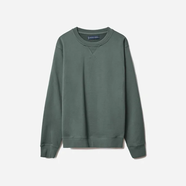 Men's French Terry Crew Neck, Uniform Sweater by Everlane in Pine, Size XXL