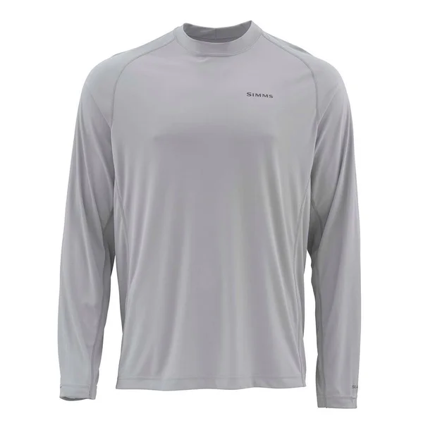 Simms Solarflex Crewneck - Solid Sterling, XL