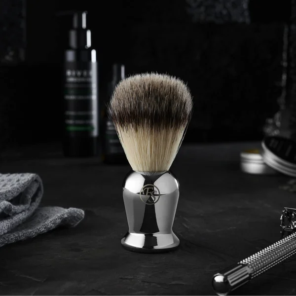 Men's Shaving Brush, Steel, Other Metal, Frank Shaving