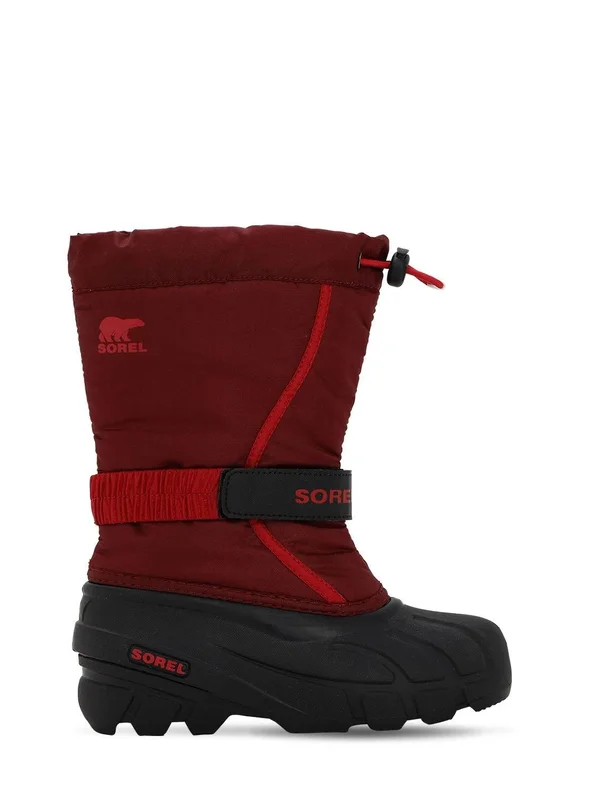 Sorel Youth Flurry Boot - 2 - Red Jasper, Mountain Red