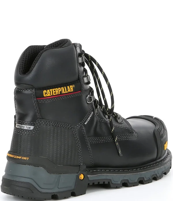 Caterpillar Men's 6 in. Excavator XL Waterproof Composite Toe Work Boots - Brown, 11