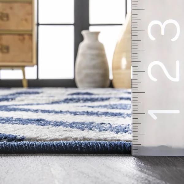 nuLOOM Zadie Geometric Area Rug - Blue, 8x10 ft