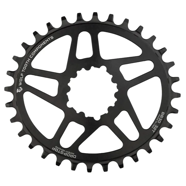 Wolf Tooth Components Drop-Stop Elliptical Chainring: 34T for SRAM GXP Direct Mount