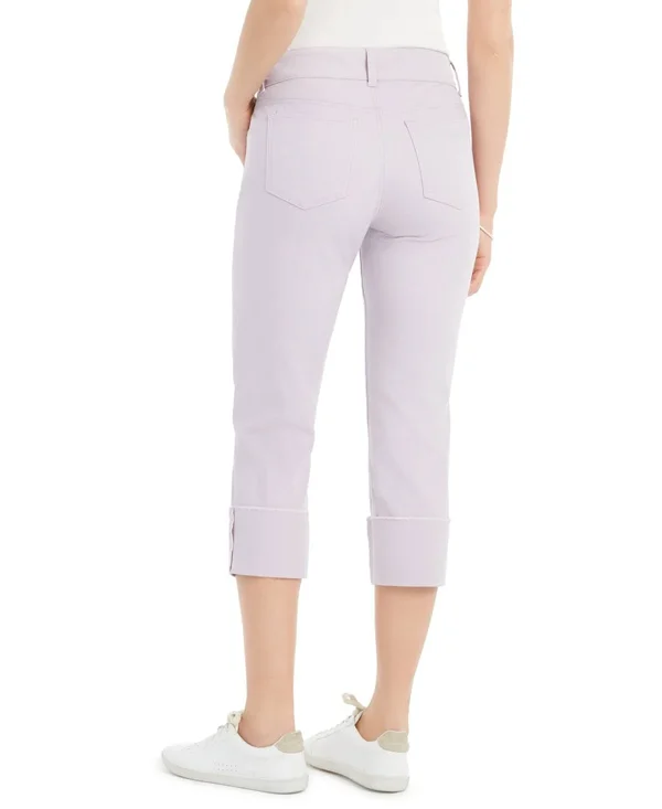 Style & Co High Cuffed Capri Jeans - Created for Macy&s - Geranium Petal