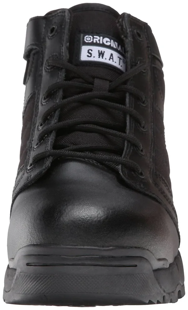 Original S.W.A.T. Men's Metro Air 5 inch Side-Zip Safety Tactical Boot - Black 5.5