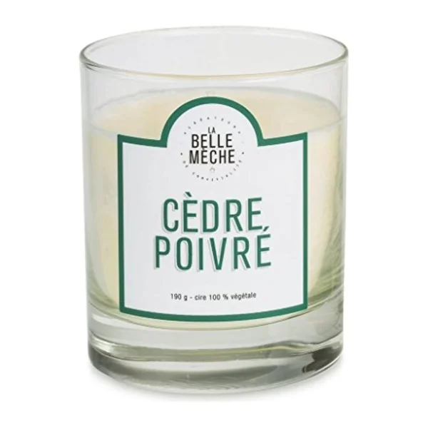 La Belle Meche Cedarwood Scented Candle