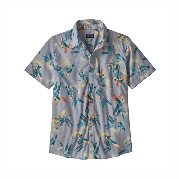 Patagonia Men's Go to Shirt Parrots Ghost Purple - S