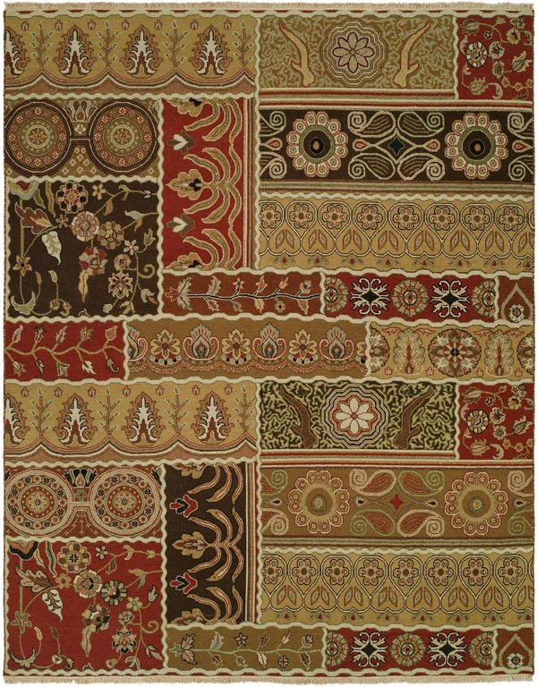 Kalaty Area Rug Caspian CP-823 Transitional Multi, 3& x 5& Rectangle