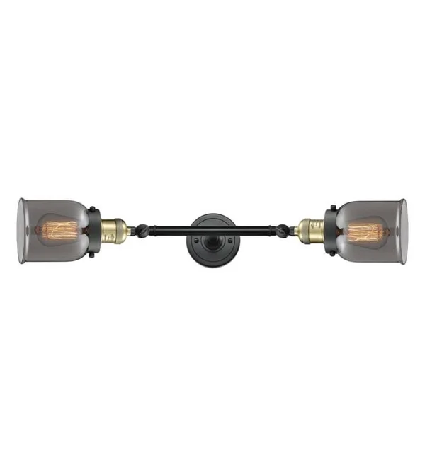 Innovations Lighting Small Bell 2 Light Bath Vanity Light 208L Bb G53 (Brass)