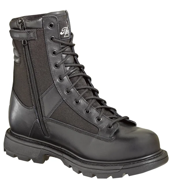 Thorogood 8x22 Trooper Side-Zip Boots - Men's Black