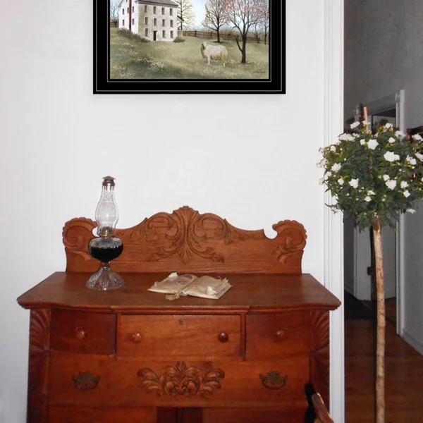 Spring at White House Farm by Billy Jacobs - Ready to Hang Framed Print, Black Frame