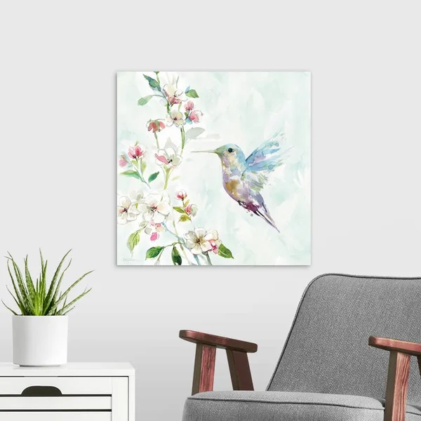 Hummingbird II - Canvas Wall Art, 20x20, Great Big Canvas