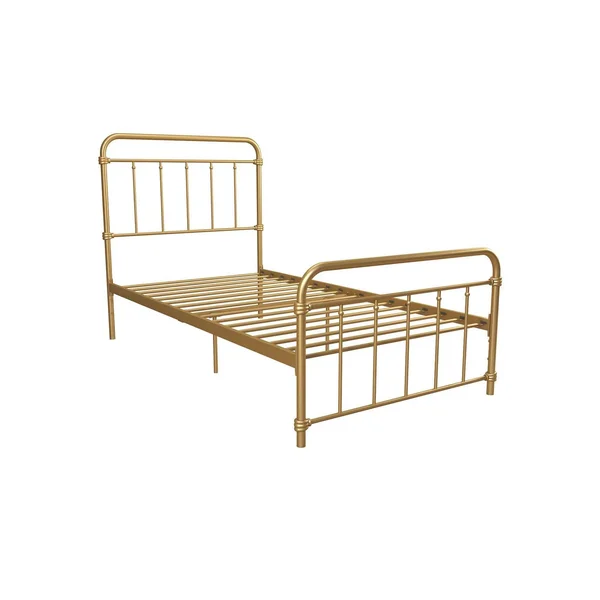 Twin Waldorf Metal Bed Gold - Room & Joy