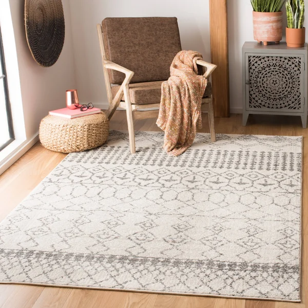 Safavieh Tulum 229 Light Grey - Ivory 4& x 6& Rug