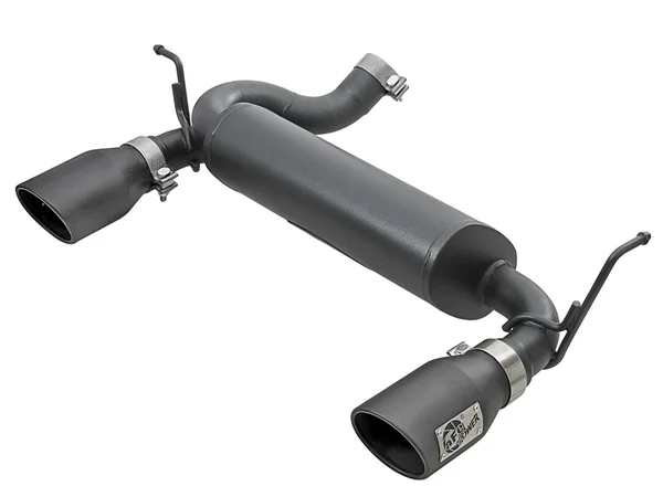 aFe Power 49-48061-B Rebel Series Axle-Back Exhaust System for Jeep Wrangler