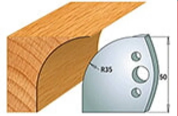 CMT 690.564 Pair of Profiled Knives for Shaper Cutters - 1-31/32x22 Cutting Length, 5/32x22 Thickness