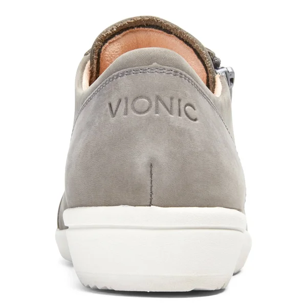 Vionic Abigail Lace Up Slate Nubuck, 8.5, M