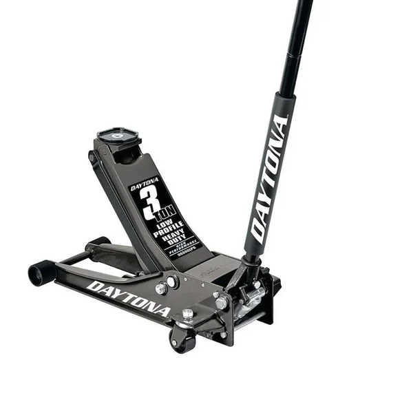 Daytona 3 Ton Low Profile Professional Rapid Pump Floor Jack, Black