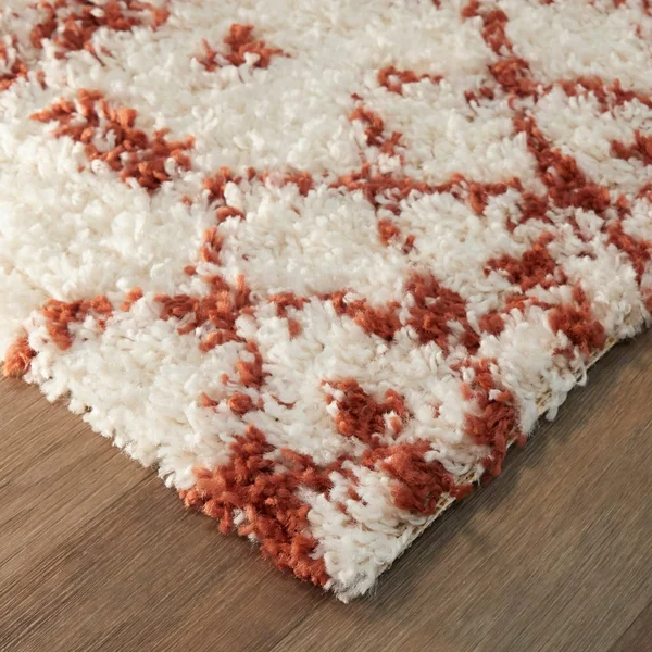 BALTA Dominic Cream/Grey 8 ft. x 10 ft. Moroccan Shag Area Rug