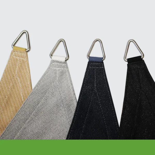 Coolaroo Premium Shade Sail Kit, (16&5x22 Triangle), Graphite