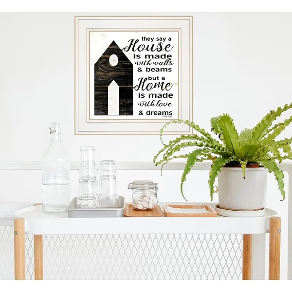 A Housee by Cindy Jacobs, Ready to Hang Framed Print, White Frame
