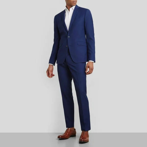 Kenneth Cole New York Slim-Fit Nested Suit - Men's - Size: 44L, Blue