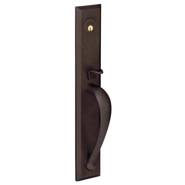 Baldwin M504112RENT Cody Full Escutcheon Right Hand Single Cylinder Entry Mortise Trim - Venetian Bronze