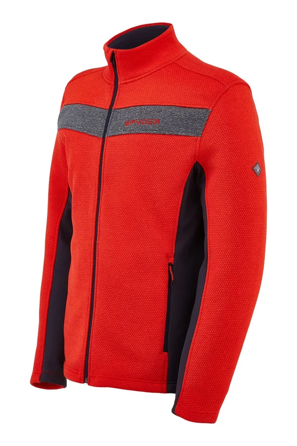 Spyder Encore Full Zip Fleece Jacket Men's, Black, 3XL
