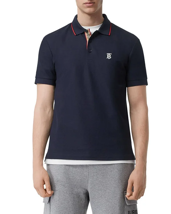 Burberry Navy Polo Shirt - Blue - Polo Shirts
