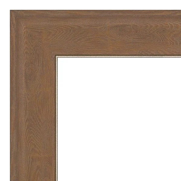 Amanti Art Alta Brown Framed Bathroom Vanity Wall Mirror - 20x24