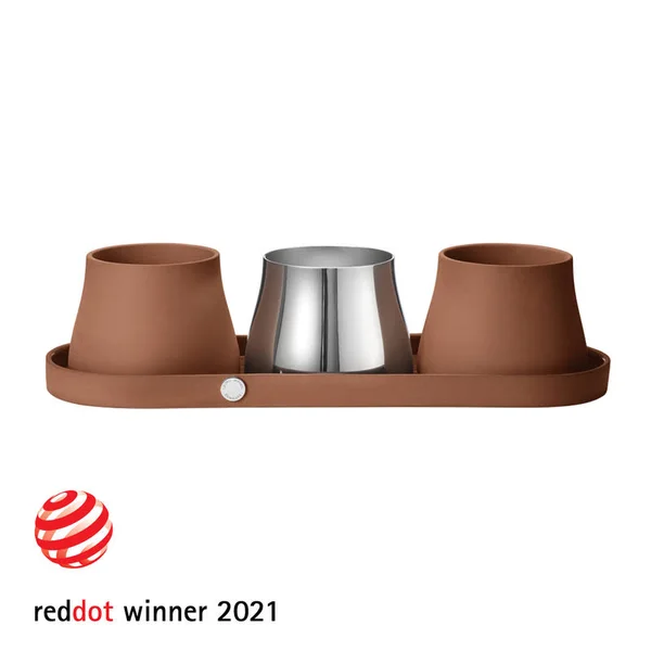 Georg Jensen Terra Terracotta Pots Set of Three
