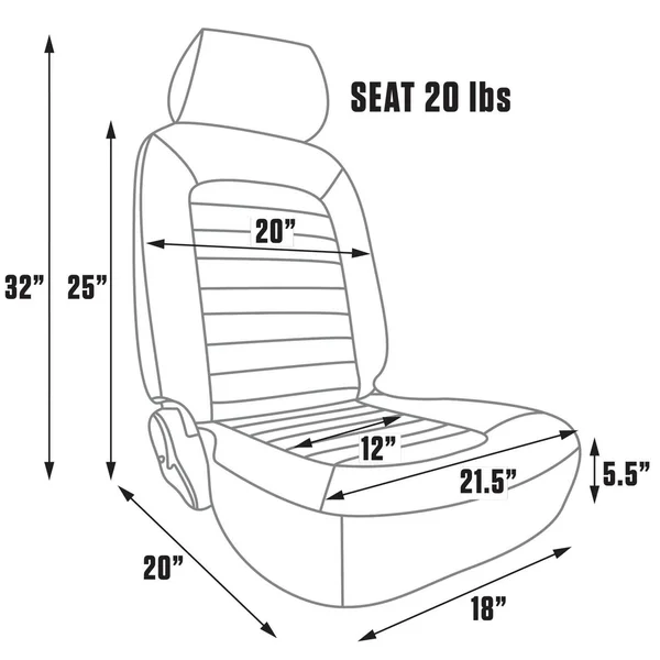Procar 80-1500-54L Classic SEAT - Driver, Vinyl/Vinyl