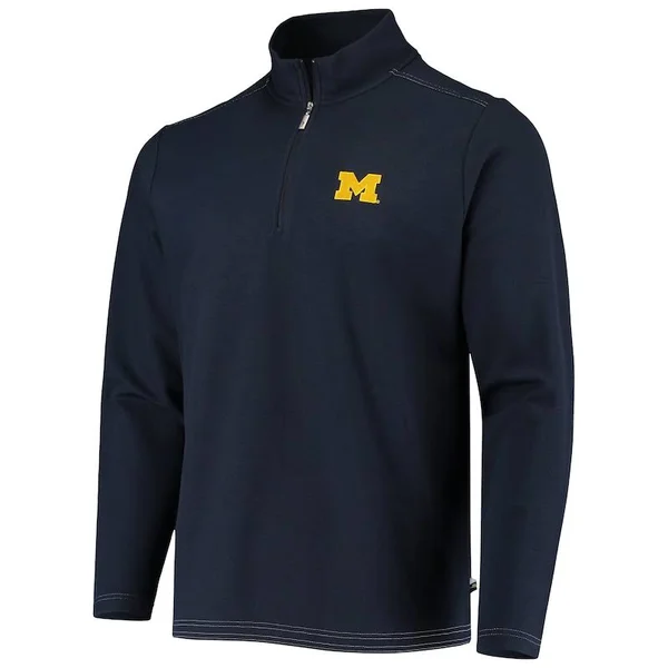 Tommy Bahama Men's Collegiate Emfielder Half-Zip - Michigan - Size S
