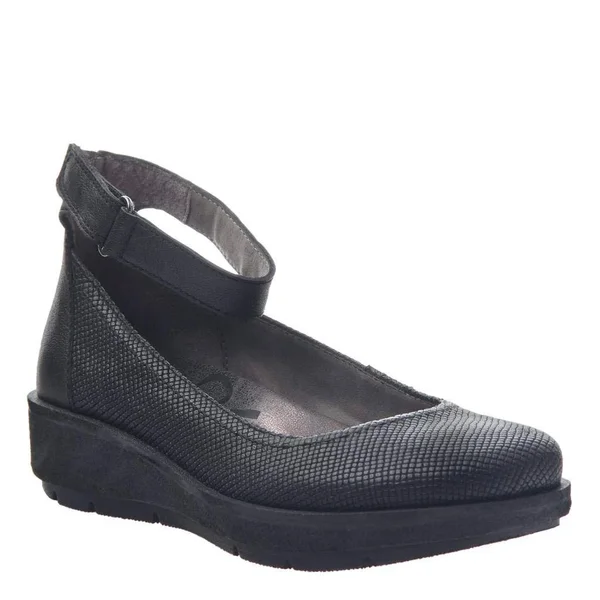 OTBT Women's Scamper Flat - Size: 5.5, Black Leather
